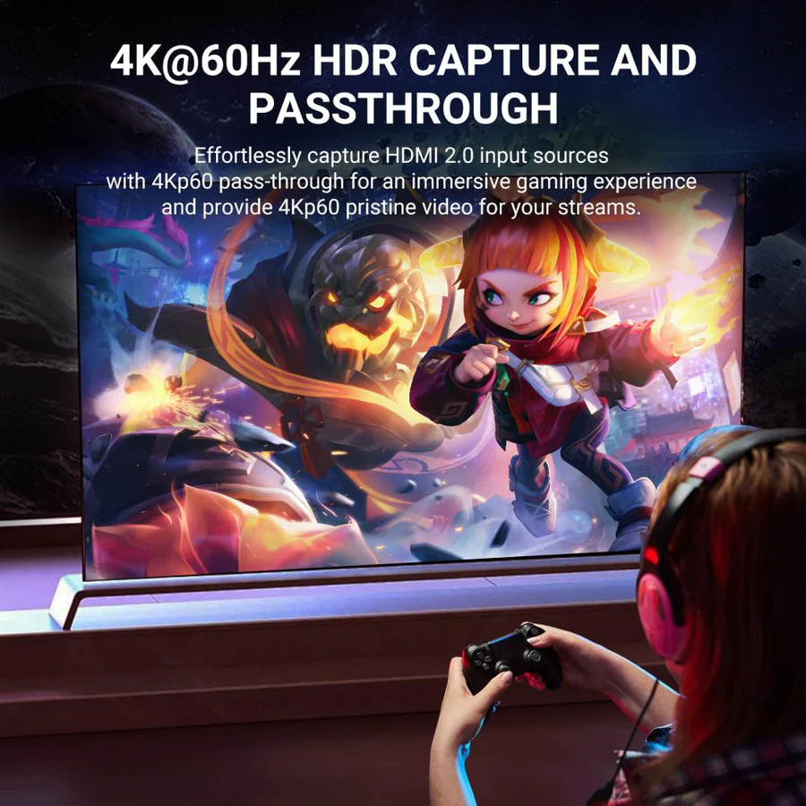 ACASIS 4K60Hz HDMI Input Video Capture 2K144Hz GameCapture